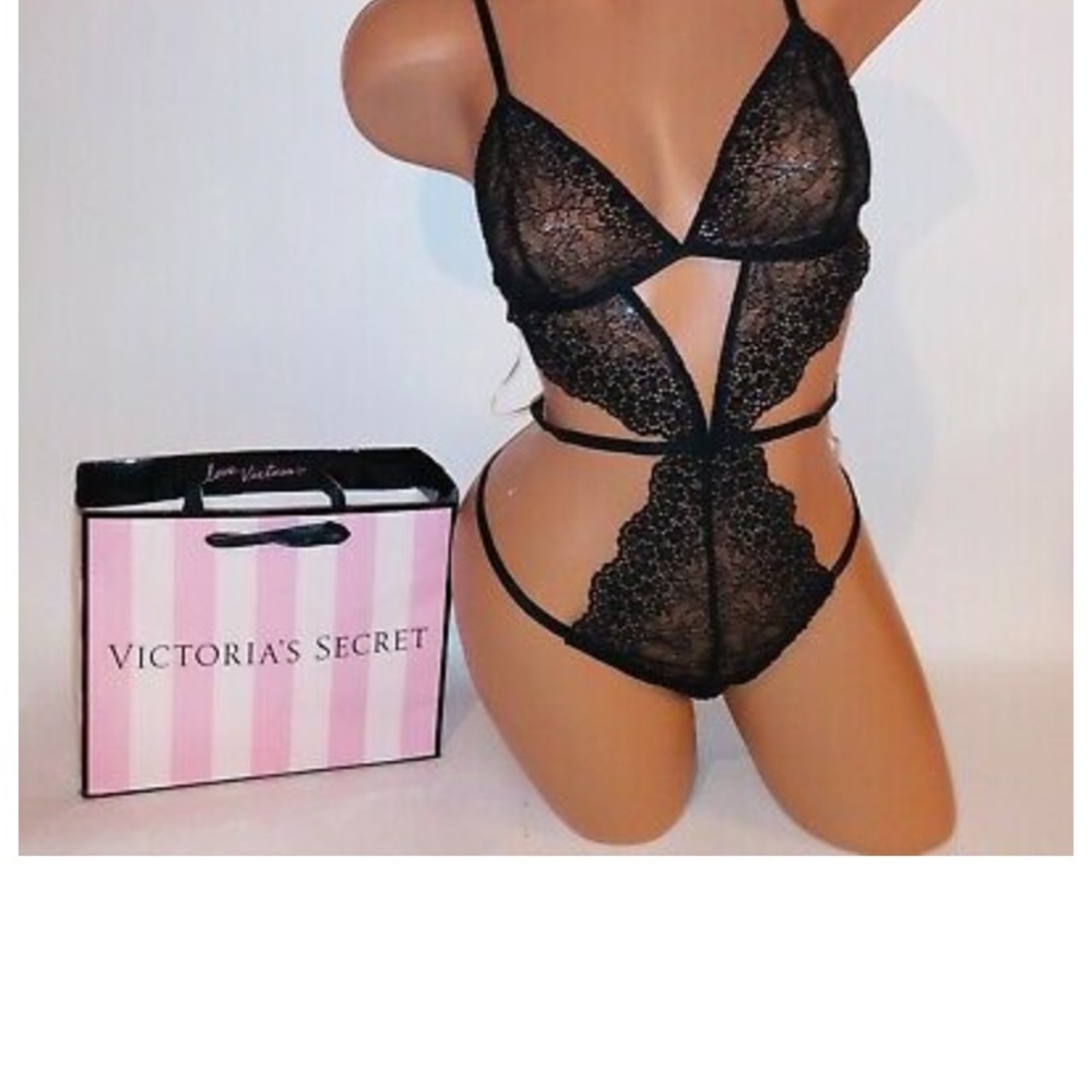 NWT VICTORIA'S SECRET Strappy One Piece Lingerie S/P